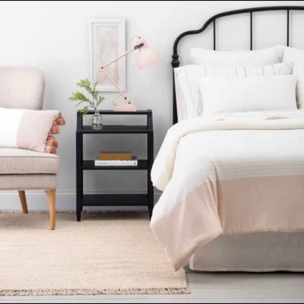 3pc King Stripe Comforter & Sham Set